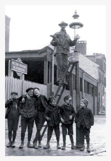 Boys at Playground  Philadelphia  PA 12x18 Giclee on canvas