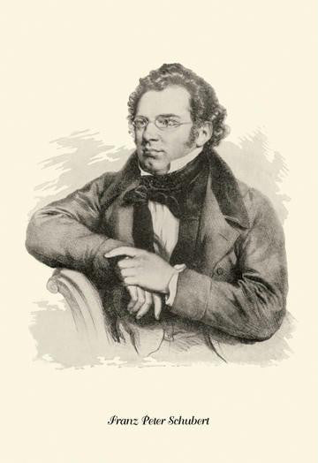 Franz Peter Schubert 12x18 Giclee on canvas