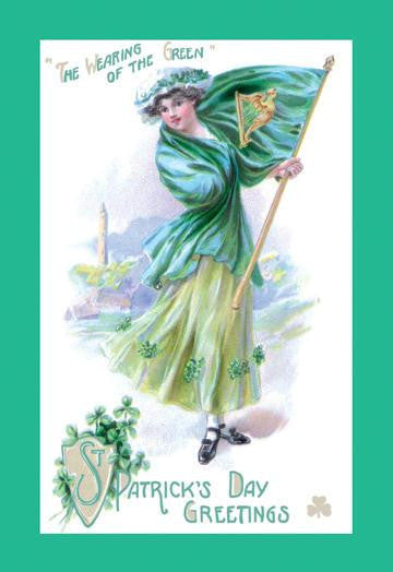 St. Patrick&#39;s Day Green 12x18 Giclee on canvas