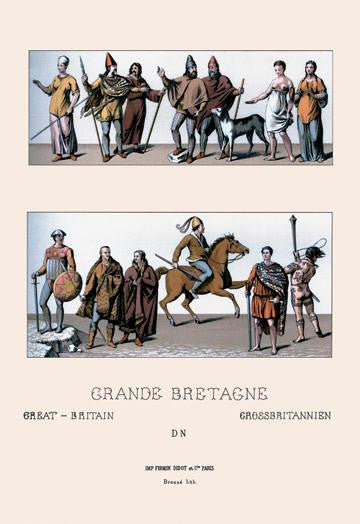 Tribes of Great Britain 12x18 Giclee on canvas