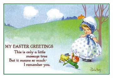 My Easter Greetings 12x18 Giclee on canvas