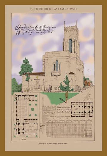 The Shaw Church 12x18 Giclee on canvas