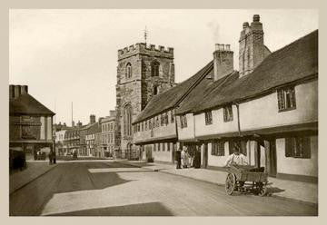 Grammar School and Guild Chapel  Stratford 12x18 Giclee on canvas