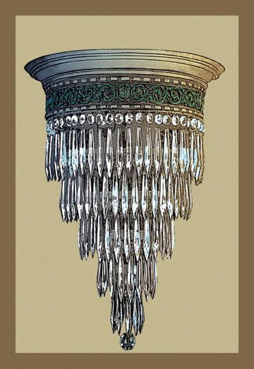 Crystal Chandelier 12x18 Giclee on canvas