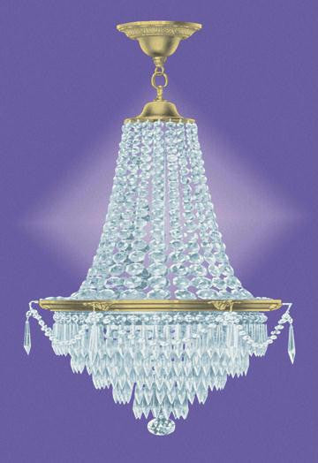 Fancy Chandelier 12x18 Giclee on canvas