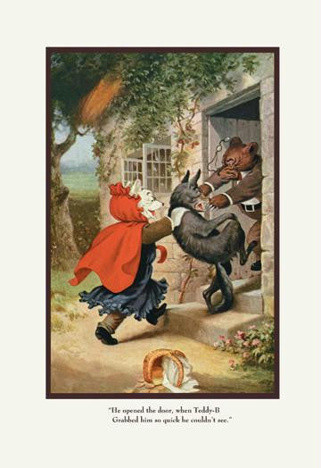 Teddy Roosevelt&#39;s Bears: Teddy B and Teddy G Foiling the Wolf 12x18 Giclee on canvas