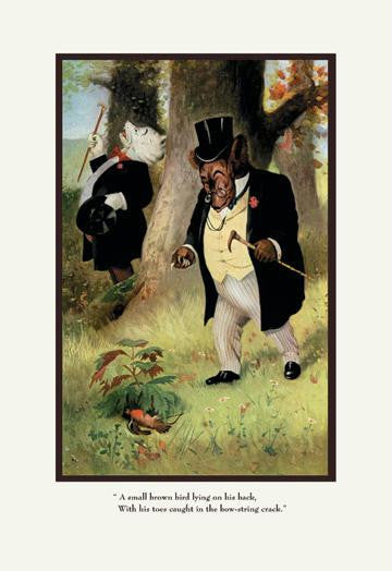 Teddy Roosevelt&#39;s Bears: A Small Brown Bird 12x18 Giclee on canvas