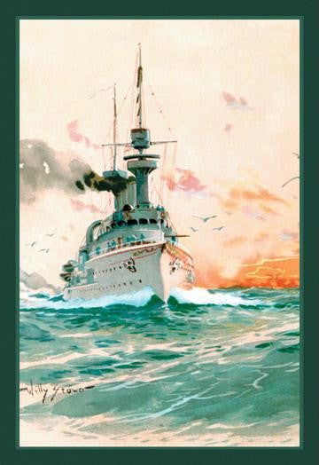 U.S. Navy: Determination 12x18 Giclee on canvas