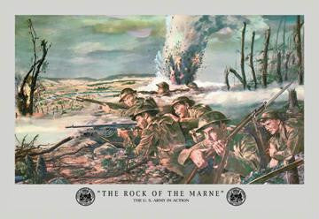 The Rock of the Marne 12x18 Giclee on canvas