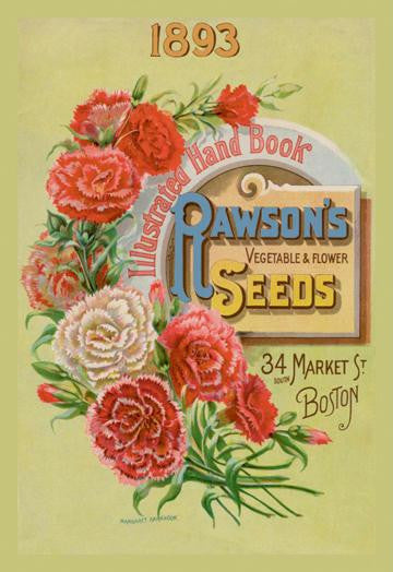 Rawson&#39;s Vegetable and Flower Seeds 12x18 Giclee on canvas