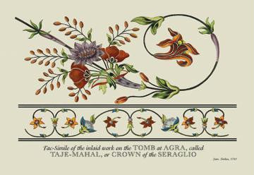 Taje-Mahal  or Crown of the Seraglio 12x18 Giclee on canvas