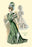 Le Costume Royal: Emerald Gown 12x18 Giclee on canvas