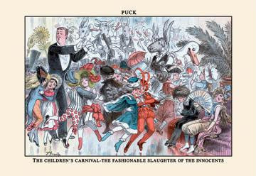 Puck Magazine: The Children&#39;s Carnival 12x18 Giclee on canvas