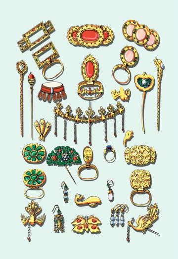 Chinese Jewelry 12x18 Giclee on canvas