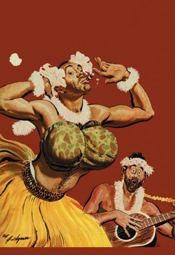 Leatherneck Luau 12x18 Giclee on canvas