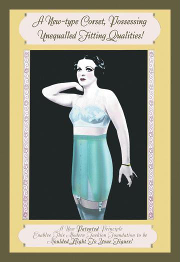 A New-Type Corset Possessing Unequalled Fitting Qualities 12x18 Giclee on canvas