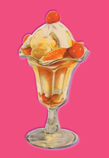 Fruit Sundae 12x18 Giclee on canvas