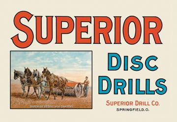 Superior Disc Drills 12x18 Giclee on canvas