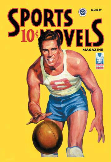 Sports Novels Magazine: January  1949 12x18 Giclee on canvas