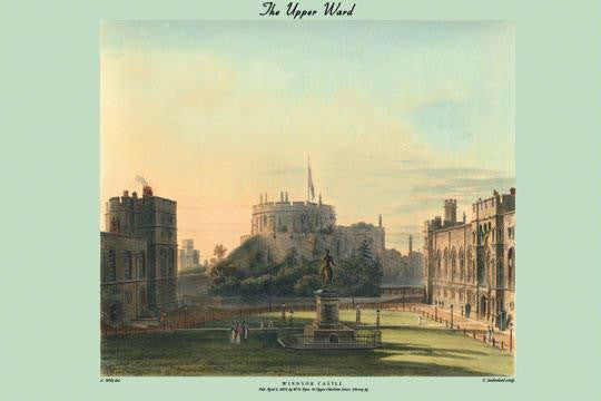 The Upper Ward - Windsor Castle (Exterior) 12x18 Giclee on canvas