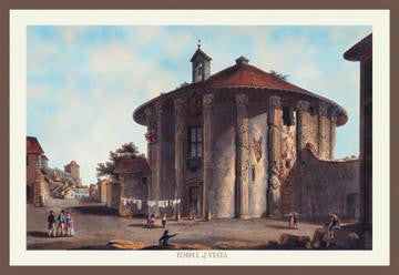 Temple of Vesta 12x18 Giclee on canvas