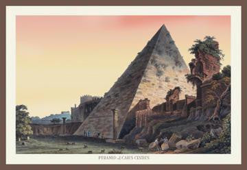 Pyramid of Caius Cestius 12x18 Giclee on canvas