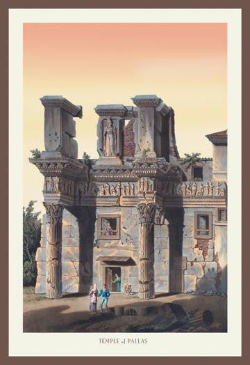 Temple of Pallas 12x18 Giclee on canvas