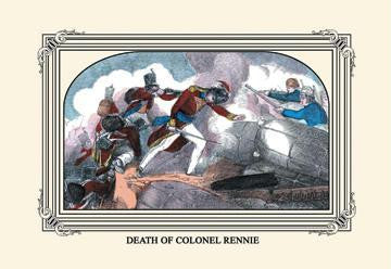 Death of Colonel Rennie 12x18 Giclee on canvas