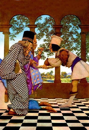 The Chancellor and the King Sampling Tarts 12x18 Giclee on canvas