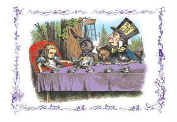 Alice in Wonderland: A Mad Tea Party 12x18 Giclee on canvas