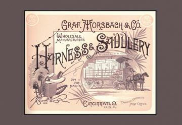 Graf  Morsbach and Co. Harness and Saddlery 12x18 Giclee on canvas