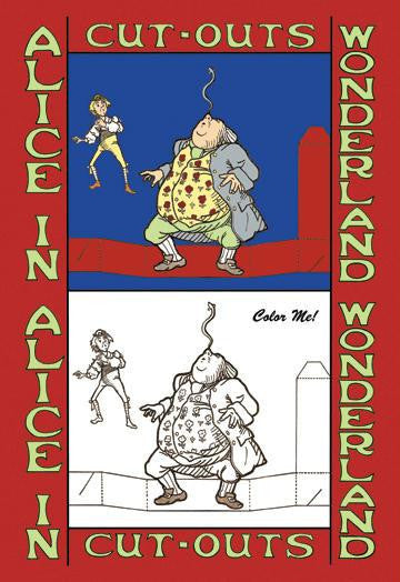 Alice in Wonderland: Father William Balances an Eel - Color Me! 12x18 Giclee on canvas