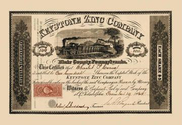 Keystone Zinc Company 12x18 Giclee on canvas