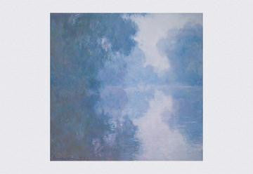 The Seine at Giverny  Morning Mists 12x18 Giclee on canvas