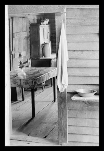 Washstand in the Dog Run and Kitchen 12x18 Giclee on canvas