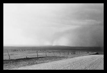 Dust Storm near Mills  New Mexico 12x18 Giclee on canvas