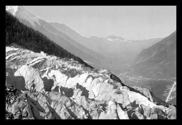 Valley of Chamonix and the Ner de Glace 12x18 Giclee on canvas