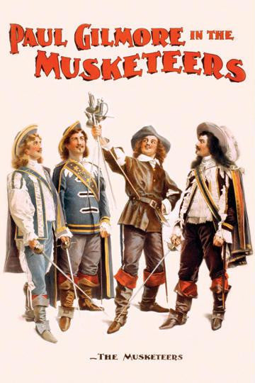 The Musketeers 12x18 Giclee on canvas