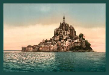 Mont St. Michel at high tide 12x18 Giclee on canvas