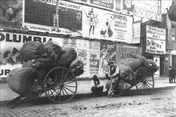 New York Rag Carts 12x18 Giclee on canvas