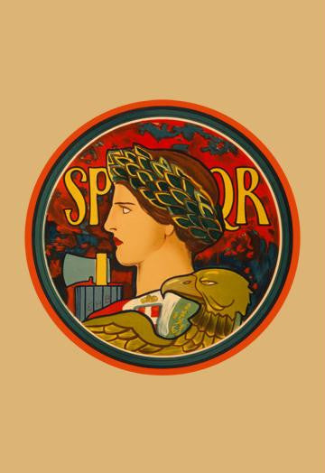 SPQR - Emblem of Italy 12x18 Giclee on canvas