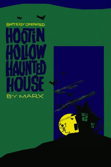 Hootin Hollow Haunted House 12x18 Giclee on canvas