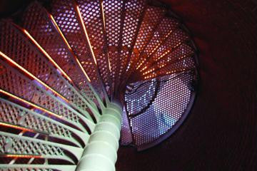 Lighthouse Stairs 12x18 Giclee on canvas