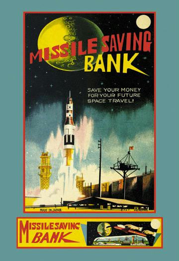 Missile Savings Bank 12x18 Giclee on canvas