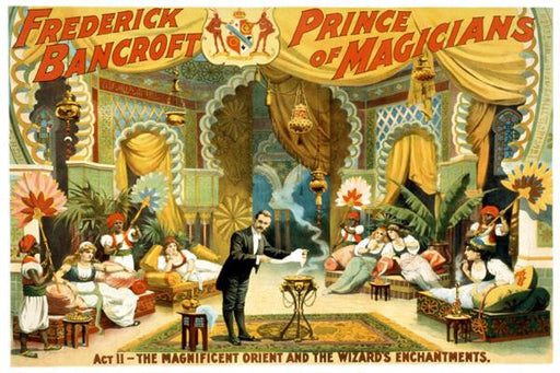 Frederick Bancroft  prince of magicians 12x18 Giclee on canvas