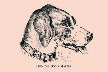 Find the Dog&#39;s Master 12x18 Giclee on canvas