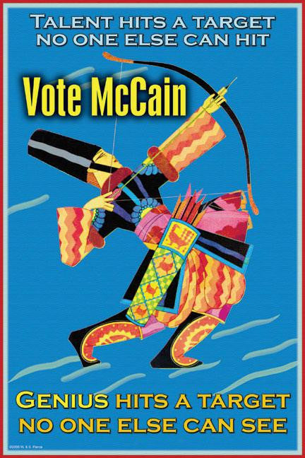 Vote for McCain 12x18 Giclee on canvas