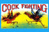 Cock Fighting 12x18 Giclee on canvas