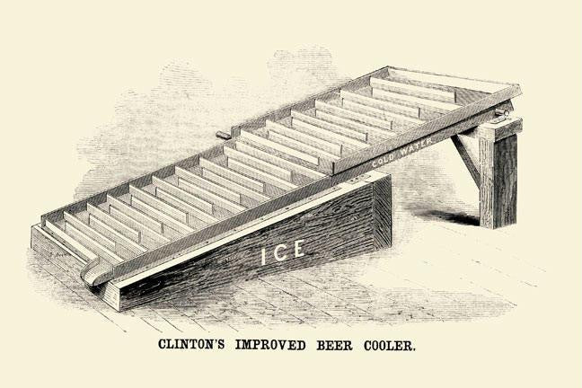 Clinton&#39;s Improved Beer Cooler 12x18 Giclee on canvas