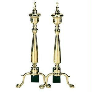 Solid Brass Urn Andirons